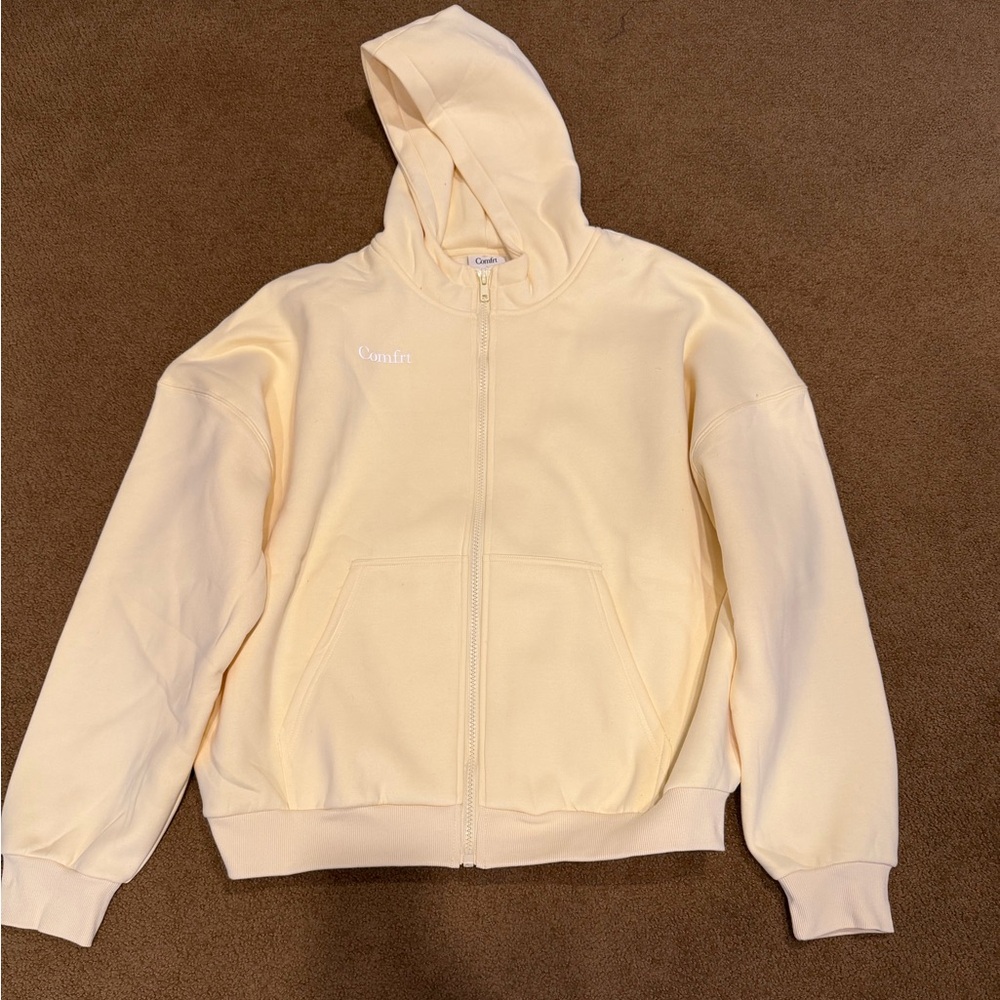 Comfrt Cloud Zip-Up Hoodie - Buttercream
